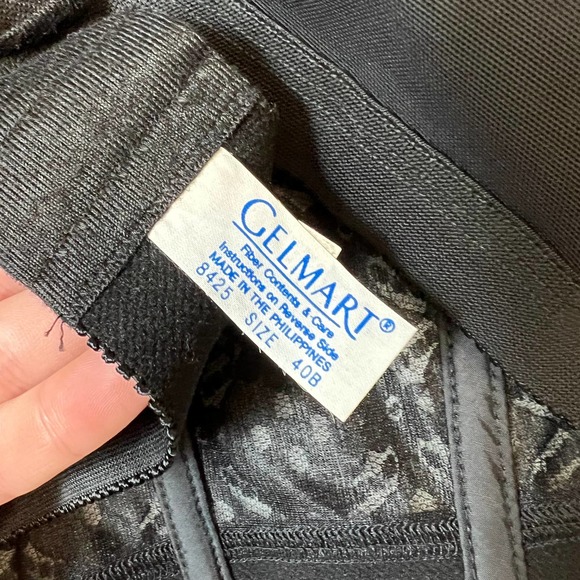 Vintage Gelmart Black Lace Bustier 1980's - Picture 4 of 4